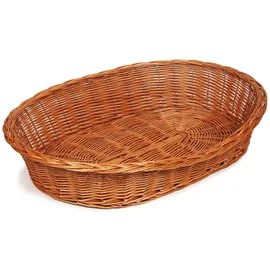 Aumüller Hundekorb aus gesottener Weide Braun 100x76x18 cm