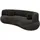 Livora Sofa 2-Sitzer Chenille 253x100x77 dunkelgrau LUNA