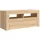 vidaXL TV-Schrank mit LED-Leuchten 90x35x40 cm Braun Holz