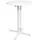 Beautissu Stehtisch Ø 80 cm höhenverstellbar klappbar Weiß