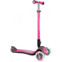 Globber Elite Deluxe mit Leuchtrollen pink