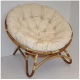 Rattani Rattanstuhl XXL Rattan Papasansessel / Rattansessel, Papasan inkl. Polster