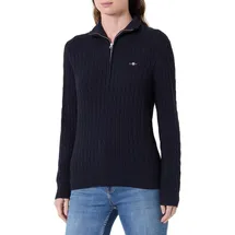 GANT Sweater Sweatshirt Zopfstrick Blau M