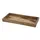Spetebo Mango Dekoschale eckig - klein / 34 x 12 cm - Holz Kerzentablett mit Rand - Holzschale Tischdeko Kerzenschale Holztablett Kerzenteller Deko Tablett