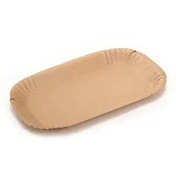 Nette 100 BIO Pappschale braun plastikfrei 15 x 23 x2 cm