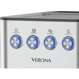Prixton Verona Espressomaschine weiß mit Milchaufschäumer