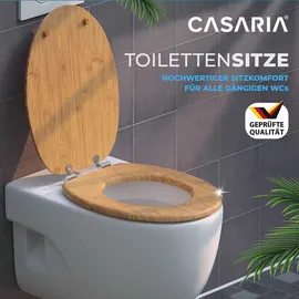 CASARIA WC-Sitz Bambus Braun