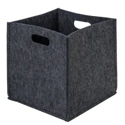Organizer PIEPERCONCEPT "Taner", grau, B:30cm H:30cm T:30cm, Filz, Aufbewahrungsboxen, Aufbewahrungsbox