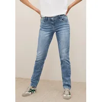 Cecil Regular-fit-Jeans »Style Scarlett« im Five-Pocket Style blau