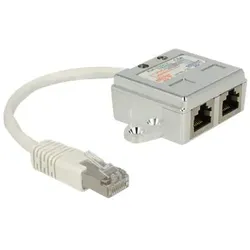 Delock RJ45 Port Doubler - Netzwerk-Splitter - RJ-45 (M)