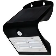 Blulaxa Solarleuchte Kunststoff 3,2 W 400lm inkl. Bewegungsmelder schwarz