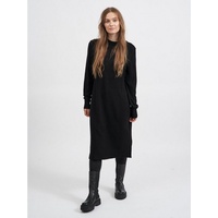 Vila Shirtkleid Langarm Midi Strickkleid Loose Fit Pullover Dress VIRIL (lang) 4601 in Schwarz schwarz L