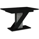 Compleo Esstisch Esszimmertisch Chloe, Ausziehbar 120-160 cm, Esszimmer, Tisch schwarz