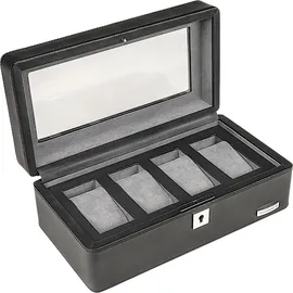 Windrose Uhrenbox Tempora Aufbewahrung Ø max.40 mm Schwarz