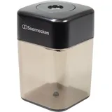 SOENNECKEN Spitzdose 3399 einfach Metallspitzer schwarz/transparent