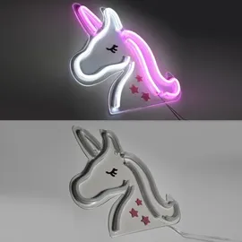 just light. 85025-70 - LED-Neon-Wanddekoration NEON LED/6,5W/5V Einhorn - Klar