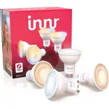 Innr Zigbee GU10 LED, funktioniert mit Philips Hue*, smart Lampe warmweiß bis kaltweiß, 4-er Pack