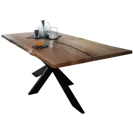 Massivholz Epoxidharz Akazien-Esstisch 220x100 cm / Epoxidharz