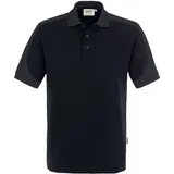 Hakro Polo-Shirt Contrast Performance, schwarz, Unisex-Größe: XL