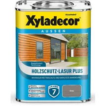 Xyladecor Holzschutz-Lasur 750 ml grau Plus