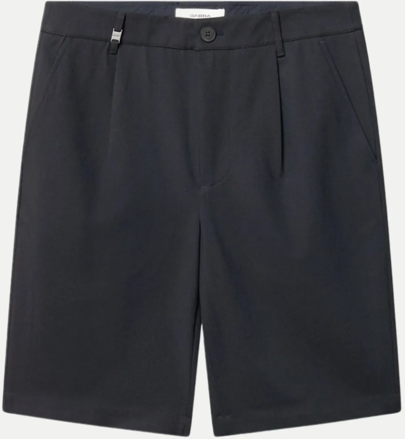 Chino-Shorts mit Bundfalte Schwarz L