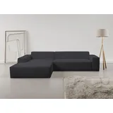 werk2 Ecksofa Zeus-XL, Mega-Sofa mit großer Sitztiefe, Stellmaße 311cm x 210cm, Curvy Trend Garnitur mit urbaner Optik, bequem, Big-Sofa, L-Form grau