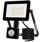 20 w LED-Flutlicht für den Außenbereich, Bewegungsmelder-Licht, 6500 k, LED-Außenstrahler, IP66 mit Bewegungsmelder-Sicherheitslampe, für Garten,