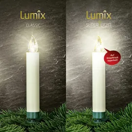 Krinner Lumix Superlight Mini Basisset, 12 LED Kerzen, elfenbein