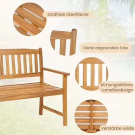 Costway Gartenbank 109 x 56 x 86 cm Beige