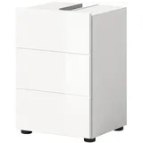 inn.furn Waschbeckenunterschrank Larik in weiß Hochglanz 38 cm
