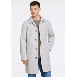 Trenchcoat LINDBERGH "Lindbergh Trenchcoat", Herren, Gr. L, grau, Oberstoff: 50% Polyester (recycelte Fasern), 50% Polyester; Futter: 100% Polyester, Mäntel