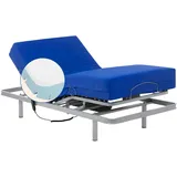 Geriafy - Lattenrost elektrisch verstellbar mit viskoelastischer 6 cm, wasserdichter Sanitätsmatratze (90x190)