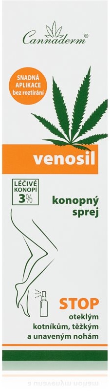 Cannaderm Venosil cannabis spray Fußspray mit aktivem Cannabis 150 ml