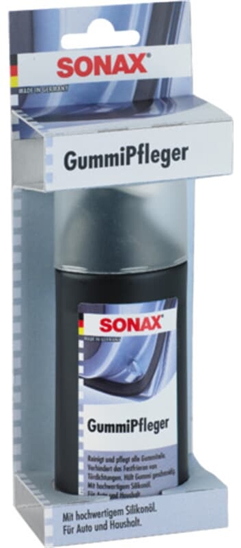 SONAX Gummi Pfleger 100ml für Türdichtungen, Fußmatten mit Schwammapplikator