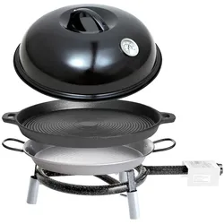 Trekking-Line -Set Vollausstattung&quot; mit Backhaube&quot; - Ringbrenner 6,5kW - 30mbar