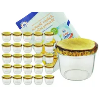 Mambocat 25er Set Sturzglas 230 ml Marmeladenglas Einmachglas Einweckglas