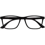 OPULIZE NYX Blaulichtfilter Lesebrille für Damen Herren - Blendfreie UV400-Schutz Federscharnier Anti-Müdigkeit - Rechteckiger Rahmen - Schwarz - + 1,00