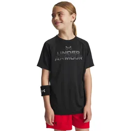 Under Armour Under Armour® T-Shirt Under Armour Jungen T-Shirt UA Tech Split Wordmark SS 1383010 schwarz S (128)
