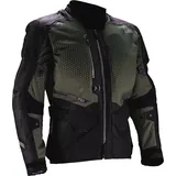 leatt adventure Leatt ADV Flowtour 5.5, Textiljacke wasserdicht - Schwarz/Dunkelgrau/Grün - XXL
