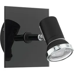 Eglo Badezimmer Wandspot TAMARA 1 schwarm chrom 3W 3000K Warmweiß schwenkbar IP4...