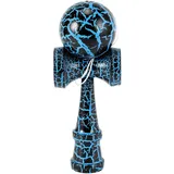 Cpolebev Spielzeug Aussen Sports Kendama Spielzeug Ball Kinder und Erwachsene Aussen Ball Sportarten Riss Buchen Buntes Design Schwarz und Blau