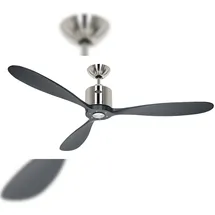 CasaFan Aeroplan Eco 132 cm Deckenventilator Chrom Schwarz