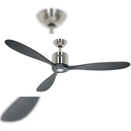 CasaFan Aeroplan Eco 132 cm Deckenventilator Chrom Schwarz