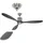CasaFan Aeroplan Eco 132 cm Deckenventilator Chrom Schwarz
