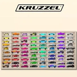 Kruzzel Sammlervitrine 78,5 x 40 x 4,5 cm Beige