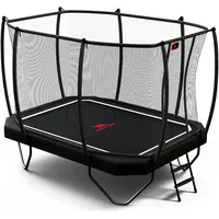 Dino Cars Trampolin 340 x 240 cm inkl. Sicherheitsnetz und Leiter Bunt