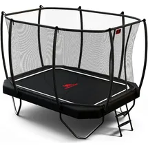 Dino Cars Trampolin 340 x 240 cm inkl. Sicherheitsnetz und Leiter Bunt