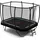 Dino Cars Trampolin 340 x 240 cm inkl. Sicherheitsnetz und Leiter Bunt