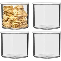 Mepal Modula quadratische Küchendose weiß 27,5 x 27,5 x 11 cm 2,75 l 4-teiliges Set