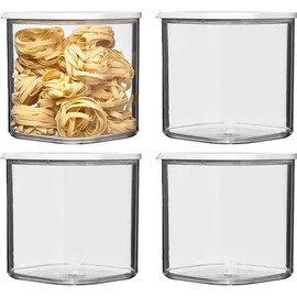 Mepal Modula quadratische Küchendose weiß 27,5 x 27,5 x 11 cm 2,75 l 4-teiliges Set